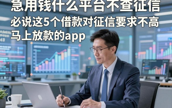 急用钱什么平台不查征信，必说这5个借款对征信要求不高马上放款的app