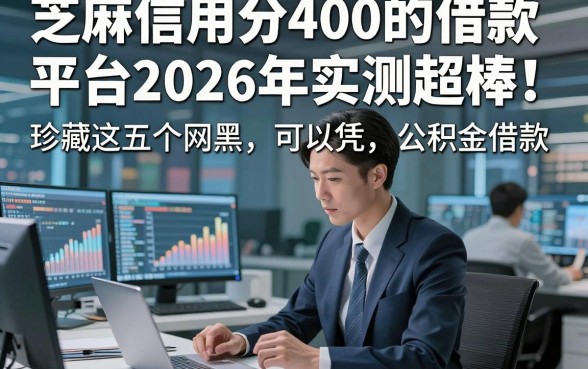 芝麻信用分400的借款平台2026年实测超棒！珍藏这五个网黑可以凭公积金借款