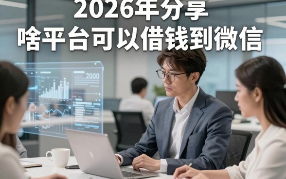 2026年分享​啥平台可以借钱到微信，本篇精选5个借款2000元对资质要求不高软件
