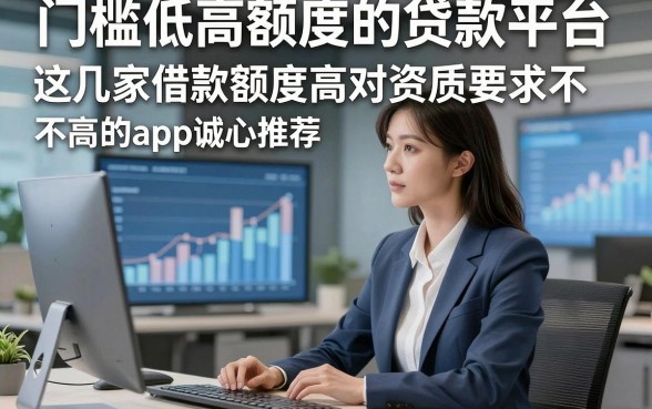门槛低高额度的贷款平台，这几家借款额度高对资质要求不高的app诚心推荐