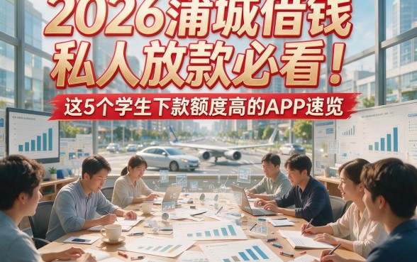 2026蒲城借钱私人放款必看！这5个学生下款额度高的APP速览
