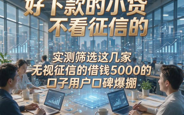 好下款的小贷不看征信的，实测筛选这几家无视征信的借钱5000的口子用户口碑爆棚