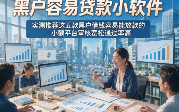 黑户容易贷款小软件，实测推荐这五款黑户借钱容易能放款的小额平台审核宽松通过率高