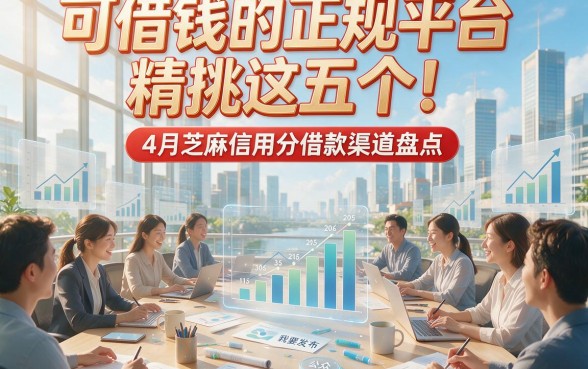 可借钱的正规平台精挑这五个！附4月芝麻信用分借款渠道盘点
