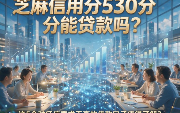 芝麻信用分530分能贷款吗？这5个对征信要求不高的借款口子值得了解