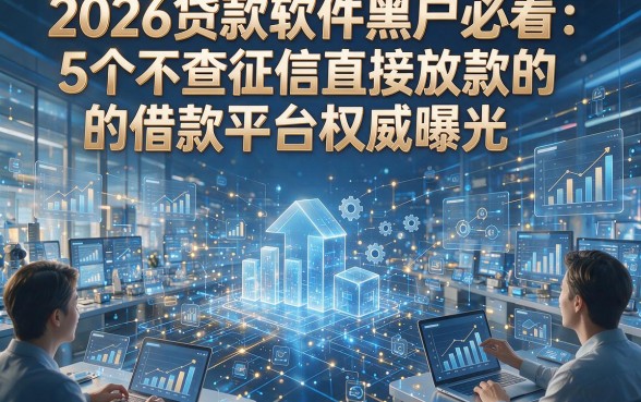 2026贷款软件黑户必看：5个不查征信直接放款的借款平台权威曝光