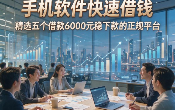 手机软件快速借钱，精选五个借款6000元稳下款的正规平台