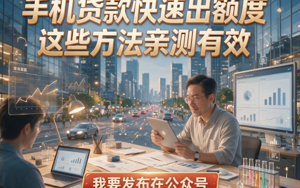手机贷款快速出额度，这些方法亲测有效！