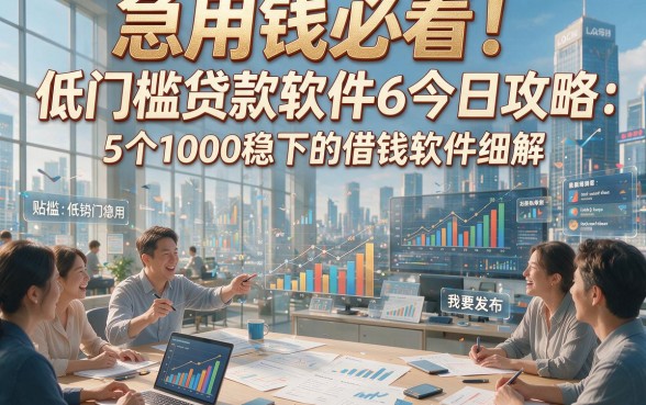 急用钱必看！低门槛贷款软件6今日攻略：5个1000稳下的借钱软件细解