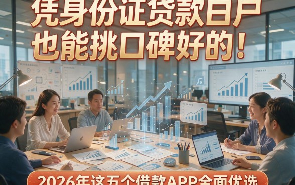 凭身份证贷款白户也能挑口碑好的！2026年这五个借款APP全面优选