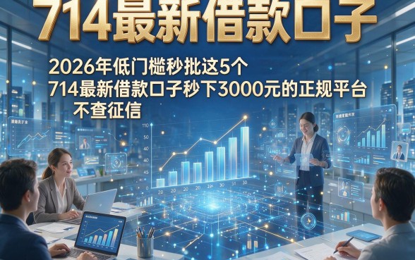 714最新借款口子，2026年低门槛秒批这5个714最新借款口子不查征信秒下3000元的正规平台