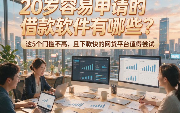 20岁容易申请的借款软件有哪些？这5个门槛不高且下款快的网贷平台值得尝试