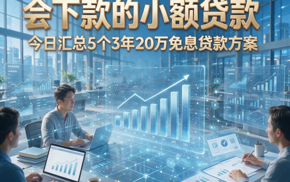 会下款的小额贷款，今日汇总5个3年20万免息贷款方案