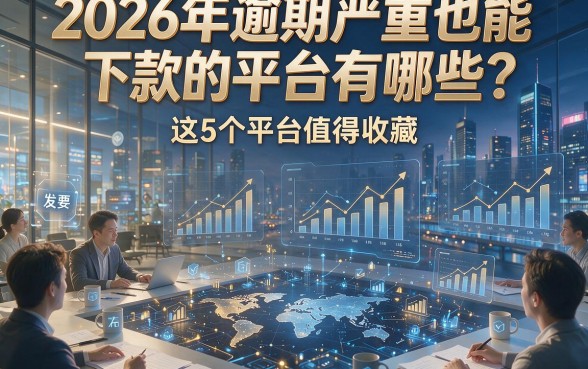 2026年逾期严重也能下款的平台有哪些？这5个平台值得收藏！