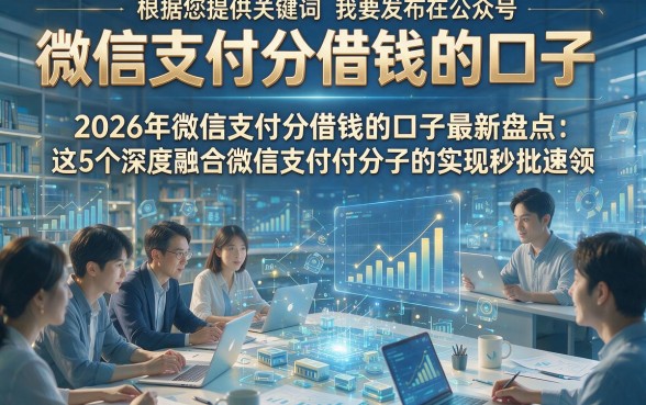 根据您提供的关键词“微信支付分借钱的口子”和原标题，我为您生成了以下新标题：2026年微信支付分借钱的口子最新盘点：这5个深度融合微信支付分的贷款口子实现秒批速领