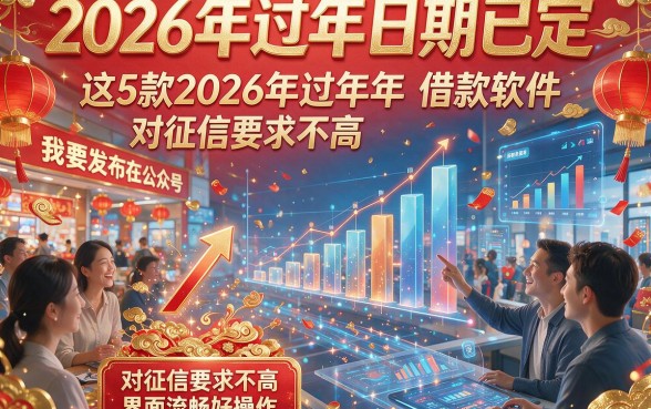 2026年过年日期已定，这5款2026年过年借款软件对征信要求不高且界面流畅好操作