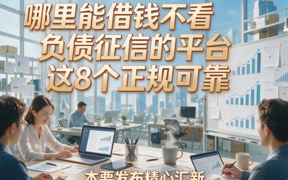 哪里能借钱不看负债征信的平台这8个正规可靠，本文为您精心汇总！