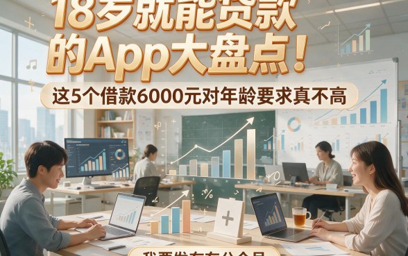 18岁就能贷款的App大盘点！这5个借款6000元对年龄要求真不高