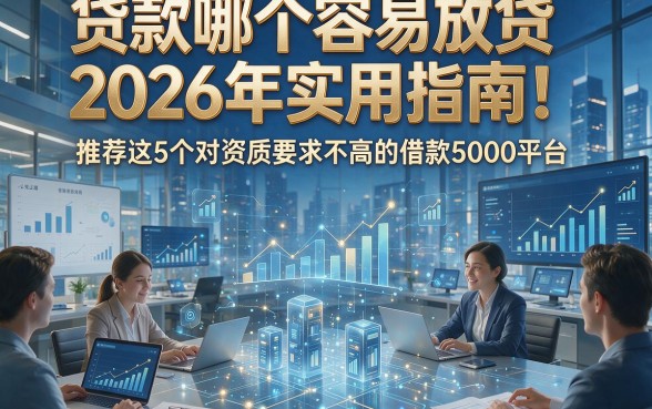 贷款哪个容易放贷2026年实用指南！推荐这5个对资质要求不高的借款5000平台
