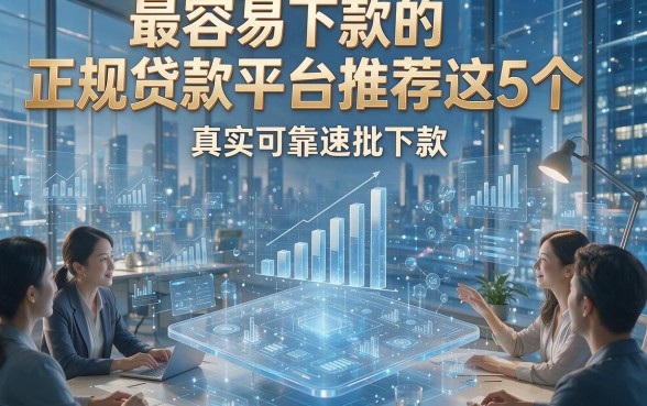 最容易下款的正规贷款平台推荐这5个，真实可靠速批下款！