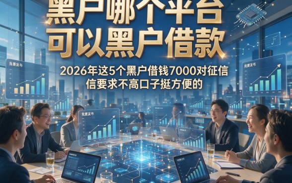 黑户哪个平台可以黑户借款，2026年这5个黑户借钱7000对征信要求不高口子挺方便的