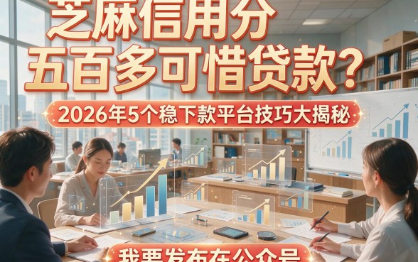 芝麻信用分五百多可惜贷款？2026年5个稳下款平台技巧大揭秘！