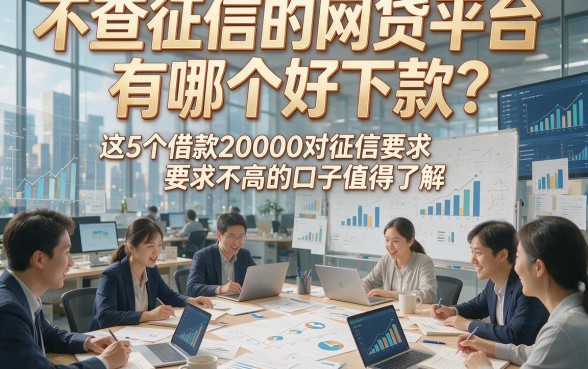 不查征信的网贷平台有哪个好下款？这5个借款20000对征信要求不高的口子值得了解