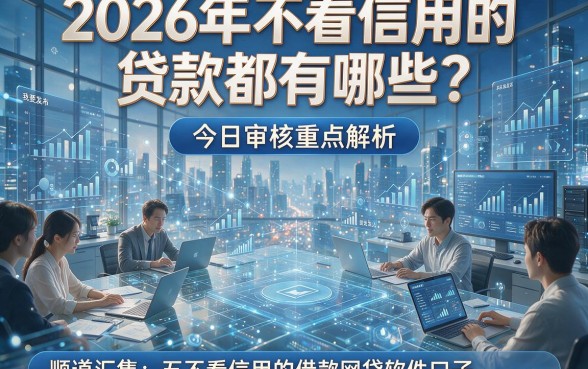 2026年不看信用的贷款都有哪些？今日审核重点解析，顺道汇集五个不看信用的借款网贷软件口子