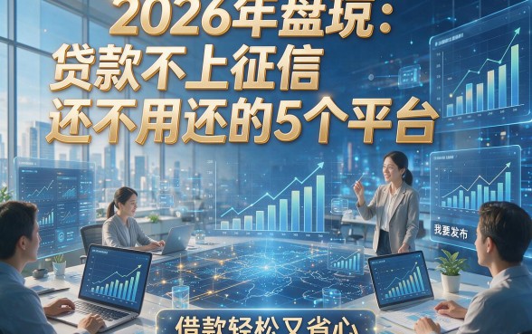 2026年盘点：贷款不上征信还不用还的5个平台，借款轻松又省心