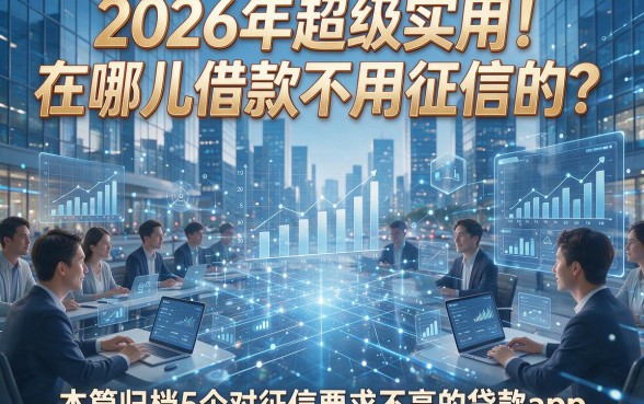 2026年超级实用！在哪儿借款不用征信的？本篇归档5个对征信要求不高的贷款app
