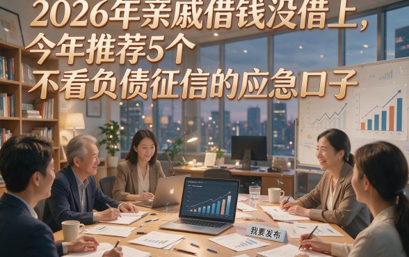 2026年亲戚借钱没借上，今年推荐5个不看负债征信的应急口子