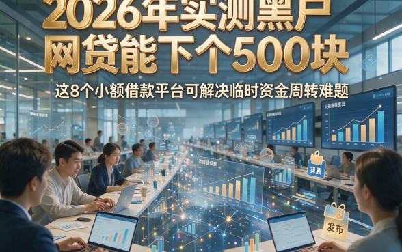 2026年实测黑户网贷能下个500块，这8个小额借款平台可解决临时资金周转难题