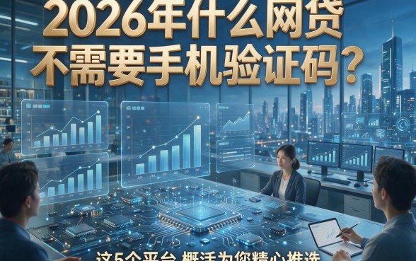 2026年什么网贷不需要手机验证码？这5个平台概括为您精心推选！