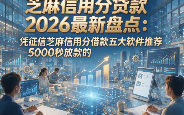 芝麻信用分贷款2026最新盘点：凭征信芝麻信用分借款5000秒放款的五大软件推荐