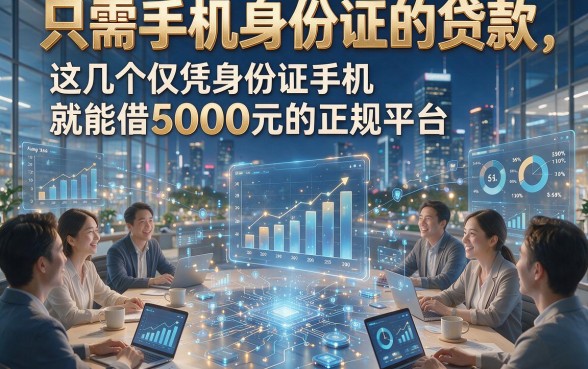 只需手机身份证的贷款，这几个仅凭身份证手机就能借5000元的正规平台备受青睐