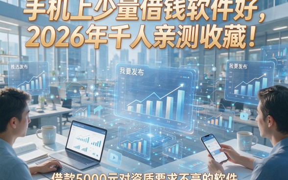 手机上少量借钱软件好，2026年千人亲测收藏！推选5个借款5000元对资质要求不高的软件