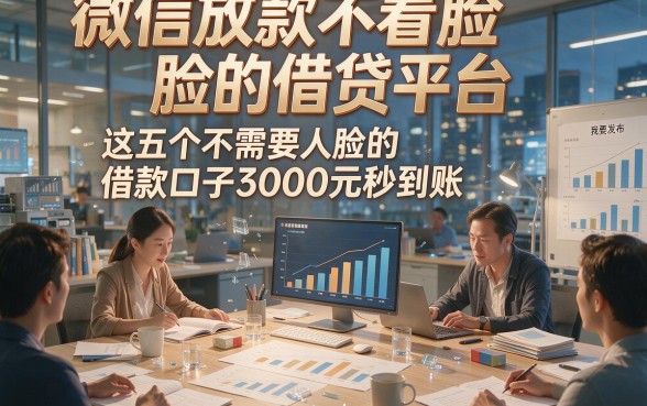 微信放款不看脸的借贷平台，这五个不需要人脸的借款口子3000元秒到账
