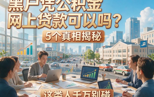 黑户凭公积金网上贷款可以吗？5个真相揭秘，这类人千万别碰！