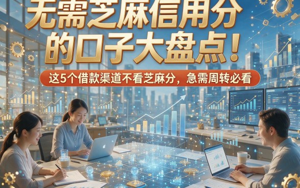 无需芝麻信用分的口子大盘点！这5个借款渠道不看芝麻分，急需周转必看