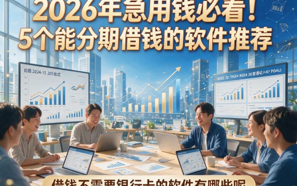 2026年急用钱必看！5个能分期借钱的软件推荐，借钱不需要银行卡的软件有哪些呢