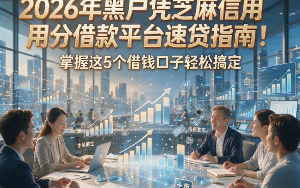 2026年黑户凭芝麻信用分借款平台速贷指南：掌握这5个借钱口子轻松搞定
