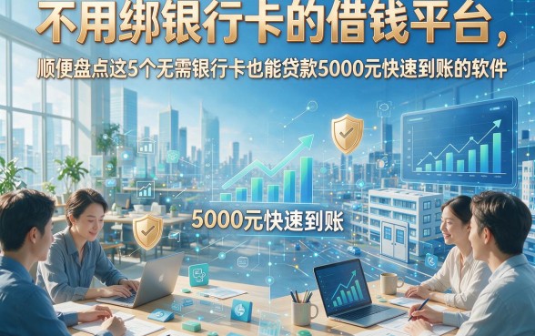 不用绑银行卡的借钱平台，顺便盘点这5个无需银行卡也能贷款5000元快速到账的软件
