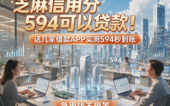 芝麻信用分594可以贷款！这几家借款APP实测594秒到账，急用钱不用等