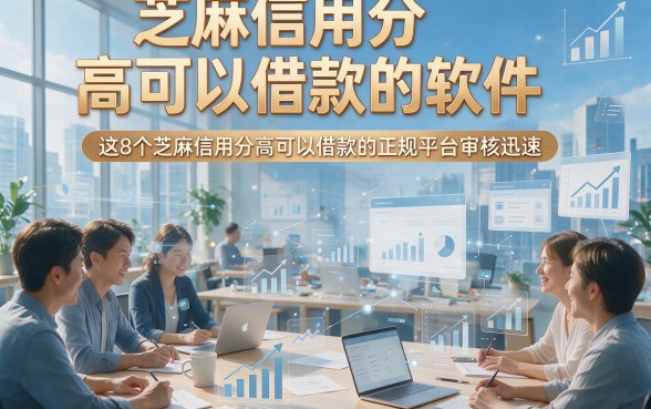 芝麻信用分高可以借款的软件，这8个芝麻信用分高可以借款的正规平台审核迅速