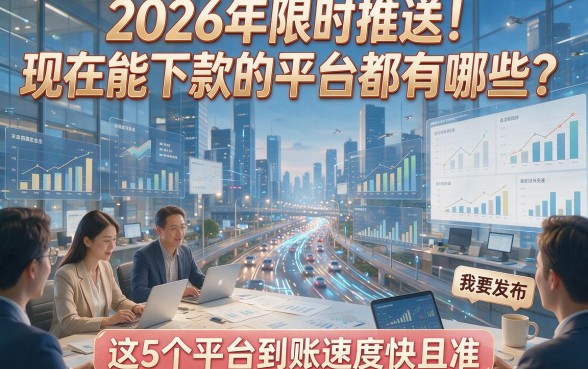 2026年限时推送！现在能下款的平台都有哪些？这5个平台到账速度快且准