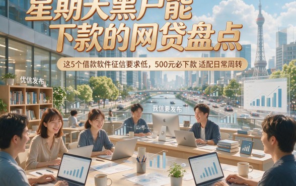 星期天黑户能下款的网贷盘点，这5个借款软件征信要求低、500元必下款适配日常周转