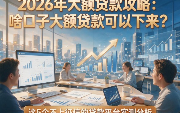 2026年大额贷款攻略：啥口子大额贷款可以下来？这5个不上征信的贷款平台实测分析