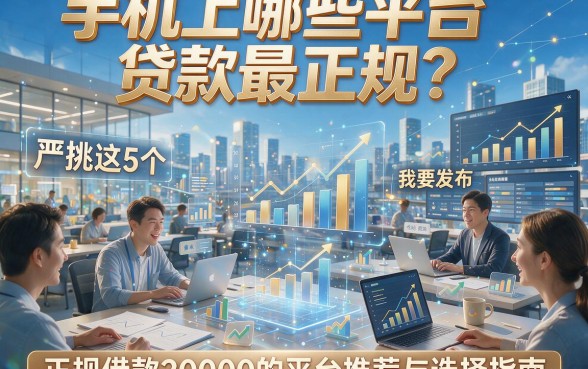 手机上哪些平台贷款最正规？严挑这5个，本文阐述正规借款20000的平台推荐与选择指南