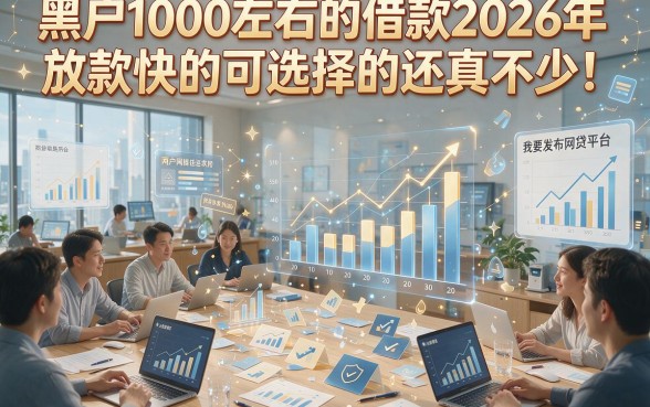 黑户1000左右的借款2026年放款快的可选择的还真不少！这篇文章详解这五款网贷平台！