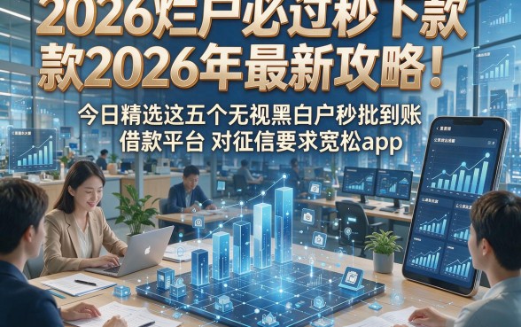 2026烂户必过秒下款2026年最新攻略！今日精选这五个无视黑白户秒批到账借款平台对征信要求宽松app